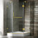 Vigo Neo-Angle Door Frameless Shower Enclosure with Base