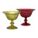 IMAX Larson Glass Pedestal Dish (Set of 2)