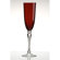 The DRH Collection Artland Aldrich Flute Glass in Ruby (Set of 4)