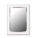 Hitchcock Butterfield Company Mirror in Glossy White Grande with Stainless Liner