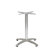Regal Silver Finish Table Base with Custom Table Top