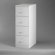 CommClad 25" Deep Commercial 4 Drawer Legal Size High Side Vertical File Cabinet