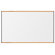 CommClad 48" x 96" Thermal-Fused Melamine Whiteboard with Trim