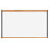 CommClad 48" x 96" Thermal-Fused Melamine Whiteboard with Trim