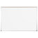 CommClad 18" x 24" Thermal-Fused Melamine Whiteboard with Aluminum Trim and Map Rail