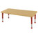 ECR4kids 24x72 Rectangular Adjustable Activity Table in Maple