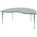 ECR4kids 48 x 72 Kidney Shaped Adjustable Activity Table in Gray