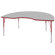 ECR4kids 48 x 72 Kidney Shaped Adjustable Activity Table in Gray