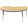 ECR4kids 48x72 Kidney Shaped Adjustable Activity Table in Maple