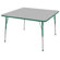 ECR4kids 48" Square Adjustable Activity Table in Gray