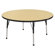 ECR4kids 48" Round Adjustable Activity Table in Maple