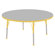 ECR4kids 48" Round Adjustable Activity Table in Gray