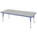 ECR4kids 30" x 72" Rectangular Adjustable Activity Table in Gray