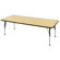 ECR4kids 30" x 72" Rectangular Adjustable Activity Table in Maple