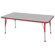 ECR4kids 30" x 60" Rectangular Adjustable Activity Table in Gray