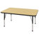 ECR4kids 30" x 48" Rectangular Adjustable Activity Table in Maple