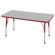 ECR4kids 24" x 48" Rectangular Adjustable Activity Table in Gray