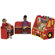 ECR4kids 3-Piece Fire Engine Book Storage Center