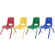 ECR4kids 10" Plastic School Stack Classroom Chair with Matching Legs (Set of 10)