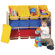 ECR4kids 3-Tier Wood Rack w/12 Assorted Color Bins & Lids