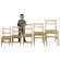 ECR4kids 14" Hardwood Classroom Ladderback Chair