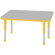 ECR4kids 24" x 48" Rectangular Adjustable Activity Table in Gray