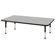 ECR4kids 30" x 60" Rectangular Adjustable Activity Table