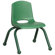 ECR4kids 10" Plastic Stack Chair with Matching Painted Legs