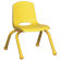 ECR4kids 10" Plastic Stack Chair with Matching Painted Legs