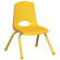 ECR4kids 12" Plastic Stack Chair with Matching Painted Legs