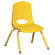 ECR4kids 12" Plastic School Stack Classroom Chair with Matching Legs (Set of 6)