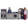 ECR4kids Four Piece Laminate Kitchen Playset