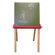 ECR4kids Hardwood Adjustable Floor Easel with Chalk and Dry-Erase Board