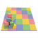 ECR4kids Patchwork Mat & Toddler Blocks Set in Pastel Colors