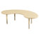 ECR4kids Kids Half Moon Table