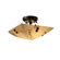 Justice Design Group Finials LumenAria 2 Light Semi Flush Mount