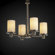 Justice Design Group Rondo Limoges 4 Light Chandelier