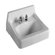 Crane Faucet Yorkshire Wall Mounted Bathroom Sink