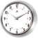 Infinity Instruments Retro Round Metal Wall Clock In Silver