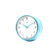 Infinity Instruments Retro Wall Clock in Turquoise