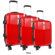 J World Concord 3 Piece Polycarbonate Expandable Spinner Luggage Set