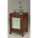 AA Importing One Door Bathroom Vanity with Vessel Sink in Distressed Brown