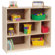 Steffy Wood Products Tall Three Shelf Mobile Storage Unit