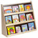 Steffy Wood Products Book Display Unit with Rear Shelves