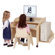 Steffy Wood Products 29" W Mobile Computer Station with Keyboard Shelf