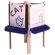 Steffy Wood Products Four Station Adjustable Easel