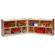 Steffy Wood Products 30" Scalloped Fold and Lock Mobile Storage Unit