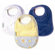 Silly Billyz Neutral Bibs 3 Pack in White and Teal Plain, and Butter with Pocket