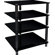 NorStone Bergen 2 4-Shelf Hifi Stand in Glossy Black