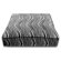 Luca For Dogs Rectangle Bed with Easy-Wash Cover in Black Zebra
